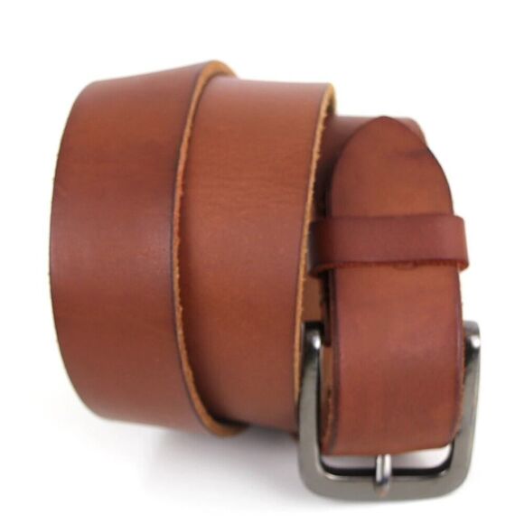 Timberland BROWN GENUINE LEATHER 1.25"Wd CASUAL DRESS MEN'S BELT Sz 32 (I77 - Picture 1 of 12